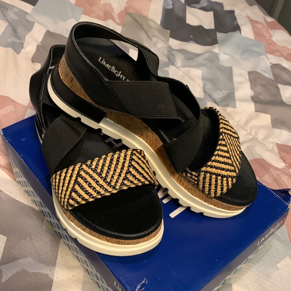 Black and Tan sandals